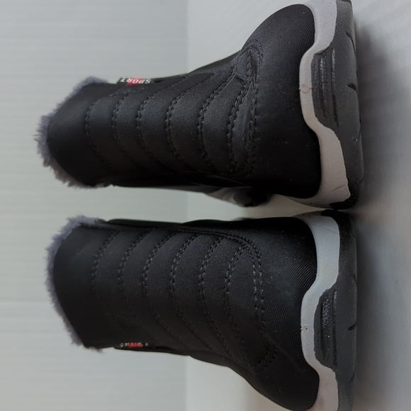 Fashion Sport Warm Plush Slip On Booties US Size 8 Black 39 - Picture 14 of 16